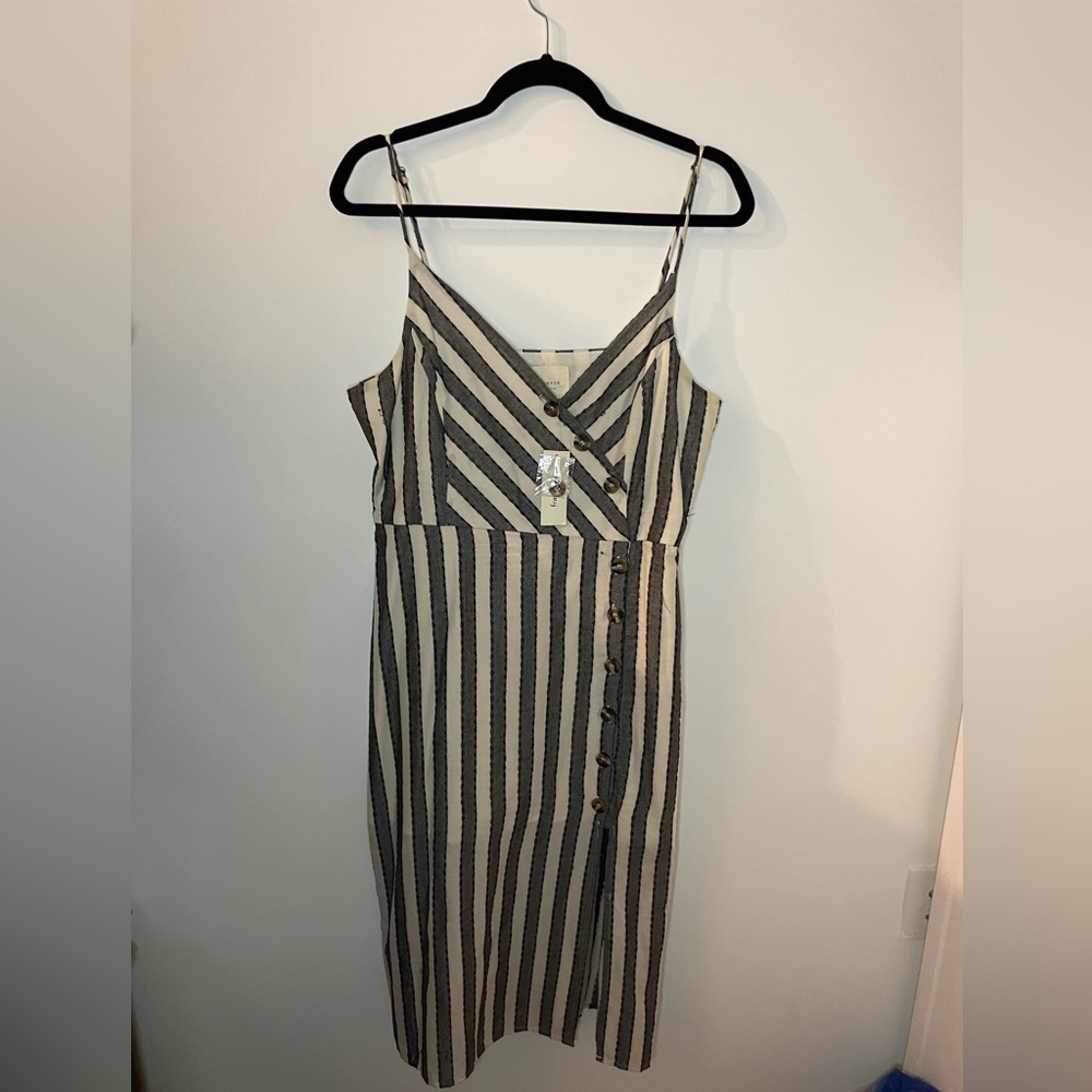 Francesca’s Harper Heritage striped midi dress